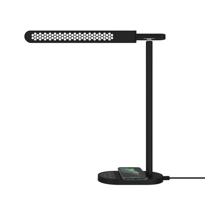 LED Desk Lampa z bezprzewodową stacją ładowania (do telefonu iPhone lub Android)